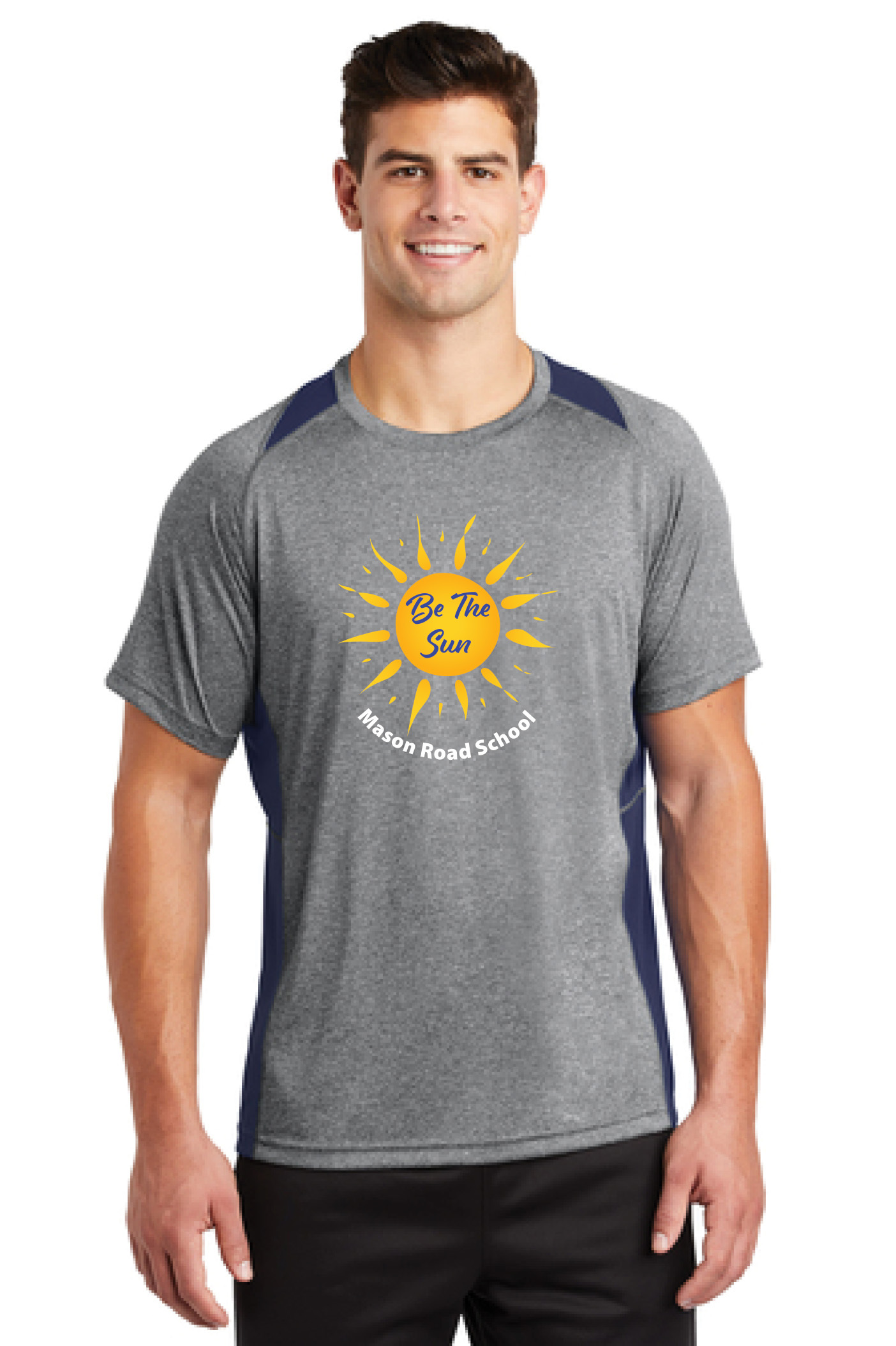 Sport-Tek® Heather Colorblock Contender™ Tee