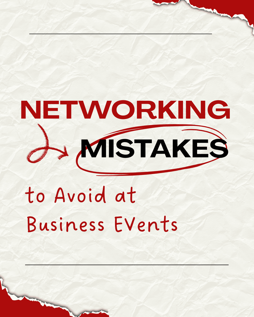 Networking Mistakes to Avoid at Business Events