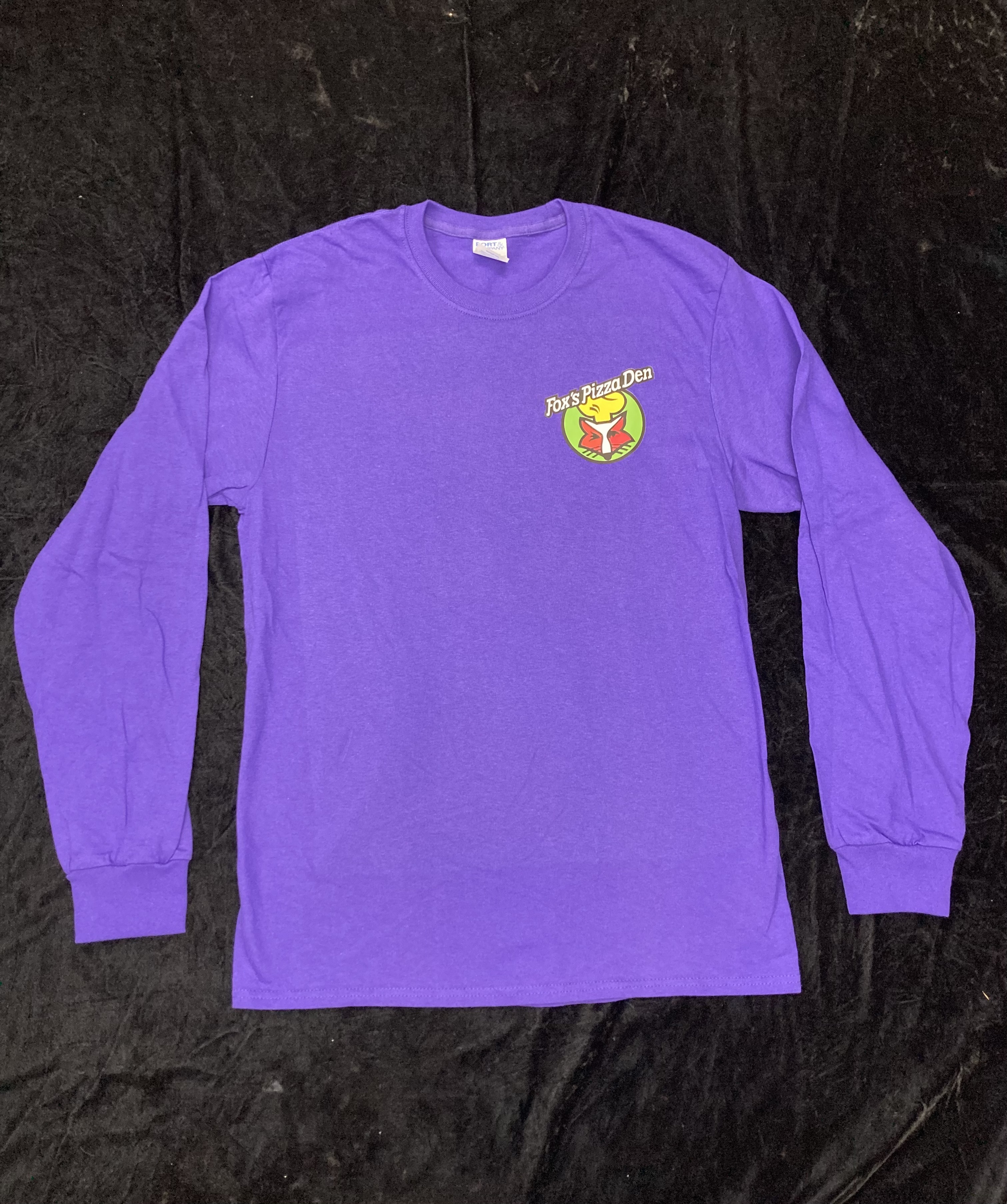 SALE Fox's Logo - Medium Purple Long Sleeve Shirt
