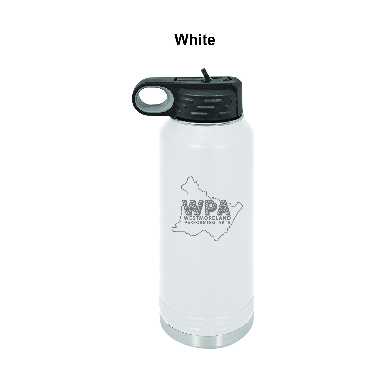 32 oz. White Polar Camel Water Bottle