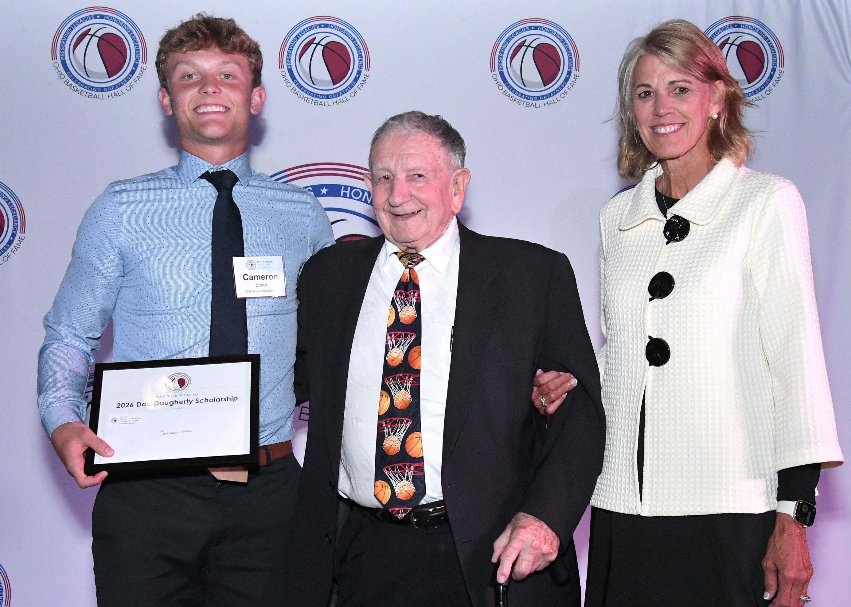 Cameron Elwer received the Doc Daugherty Scholarship