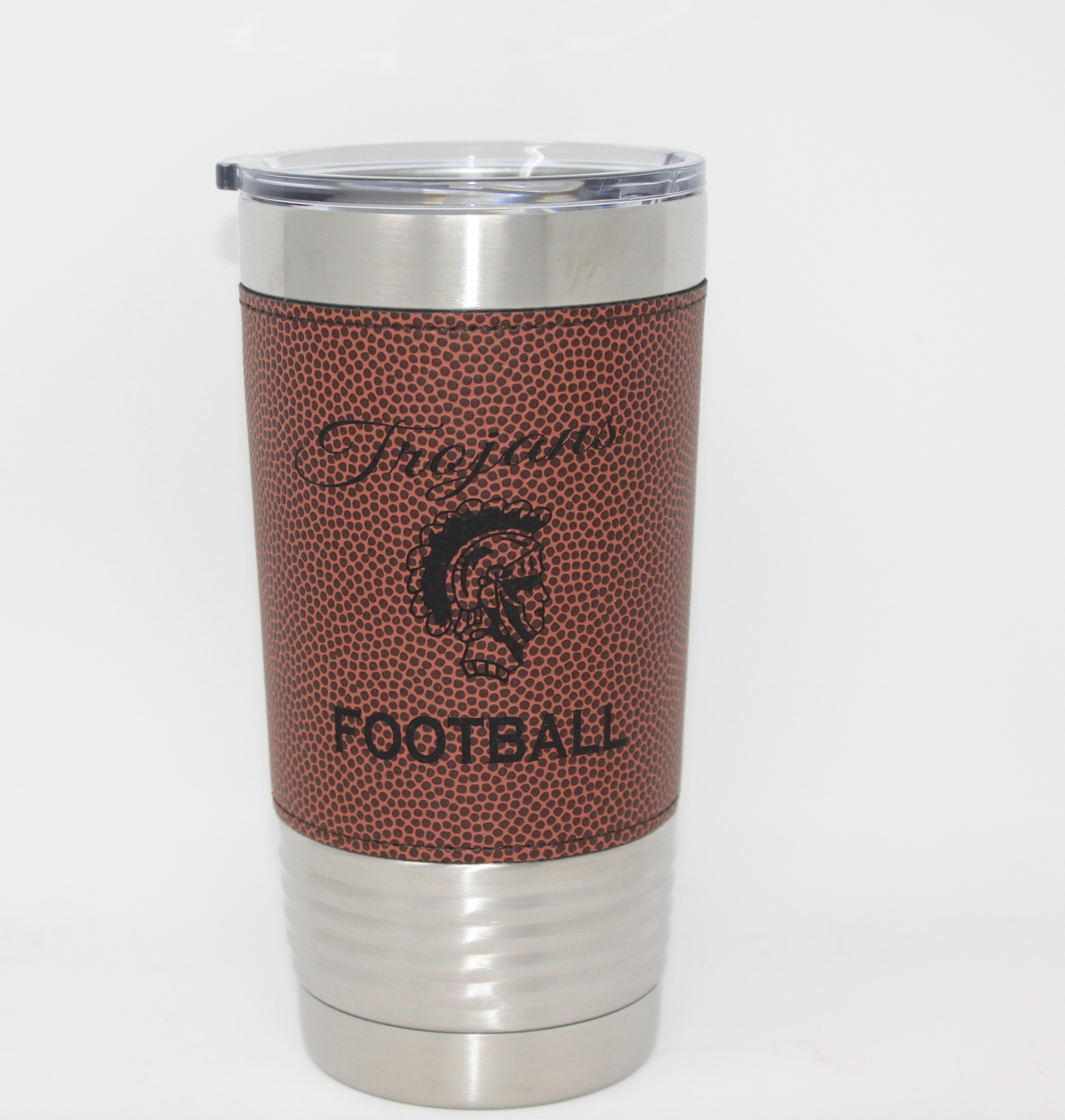 20 oz. Leather Football Tumbler
