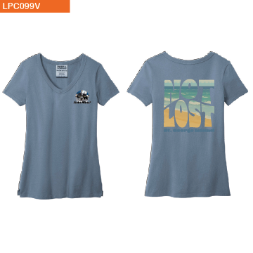 Port & Co™ Women's Beach Wash® Garment-Dyed V-Neck Tee