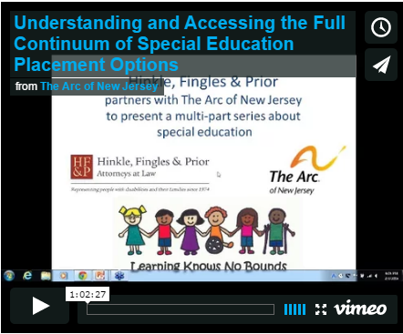 Understanding and Accessing the Full Continuum of Special Education Placement Options (English Version)