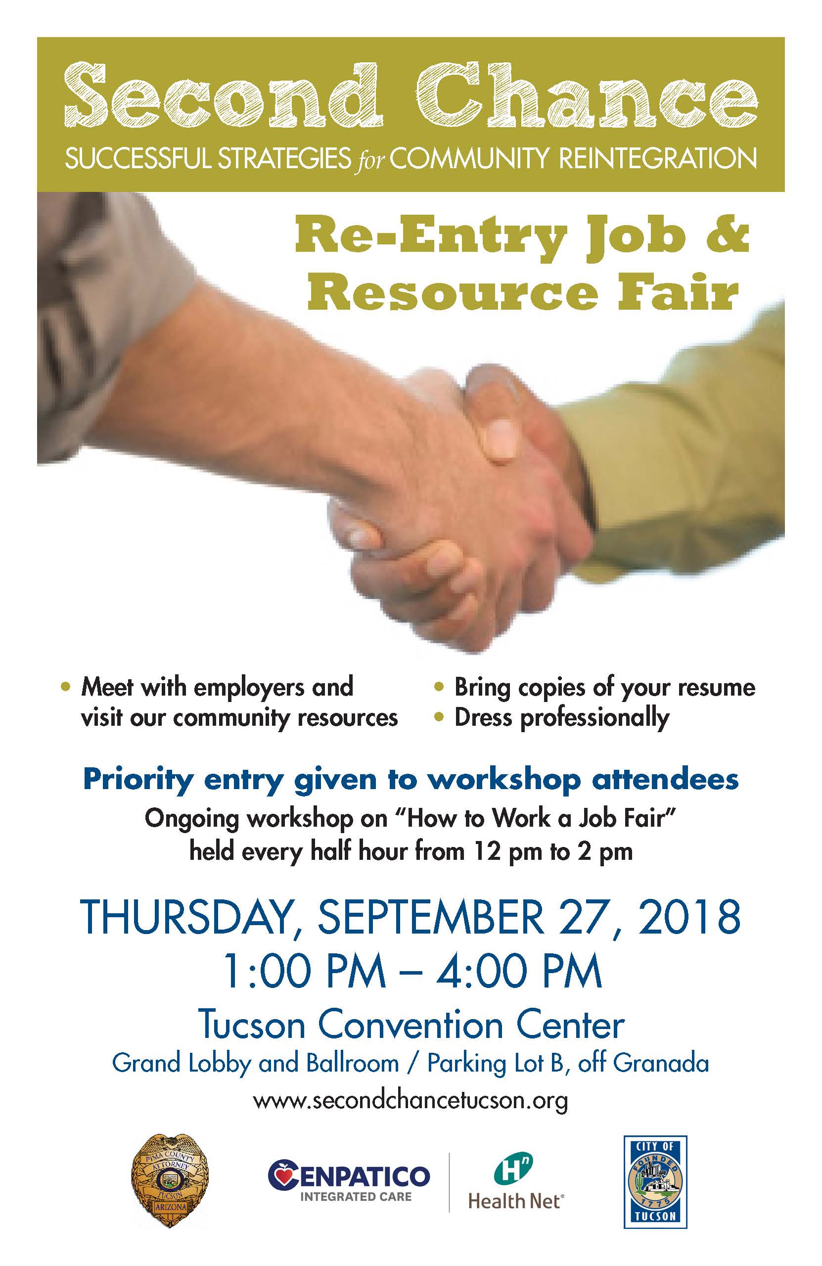Second Chance Reentry Job & Resource Fair