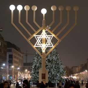 Outdoor Menorah example