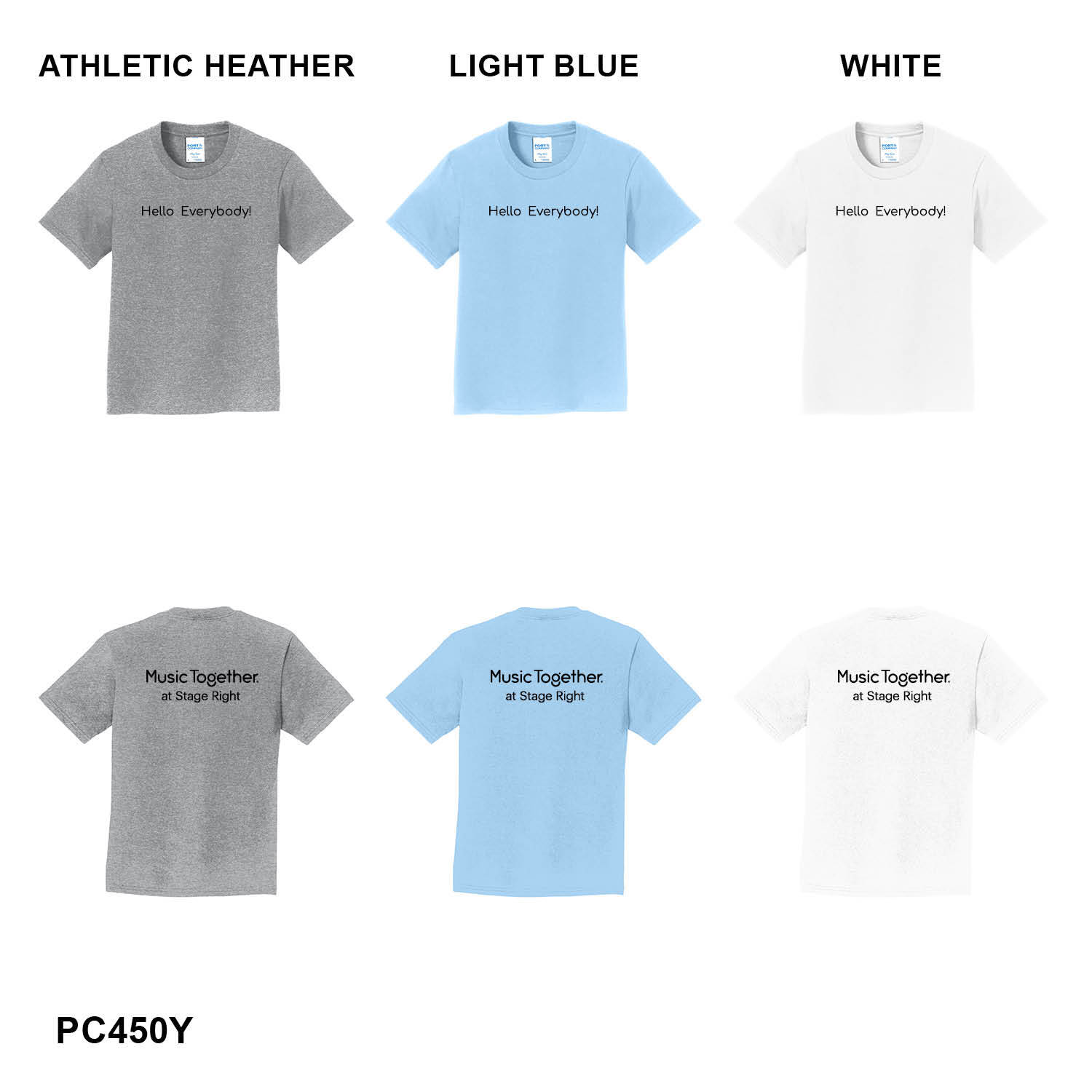 MUSIC TOGETHER LOGO - YOUTH Port & Co™ Youth Fan Favorite™ Tee