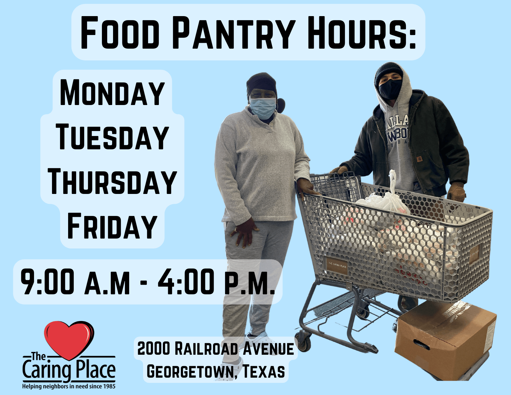 Free Choice Pantry Returns, Food Pantry Closure April 1