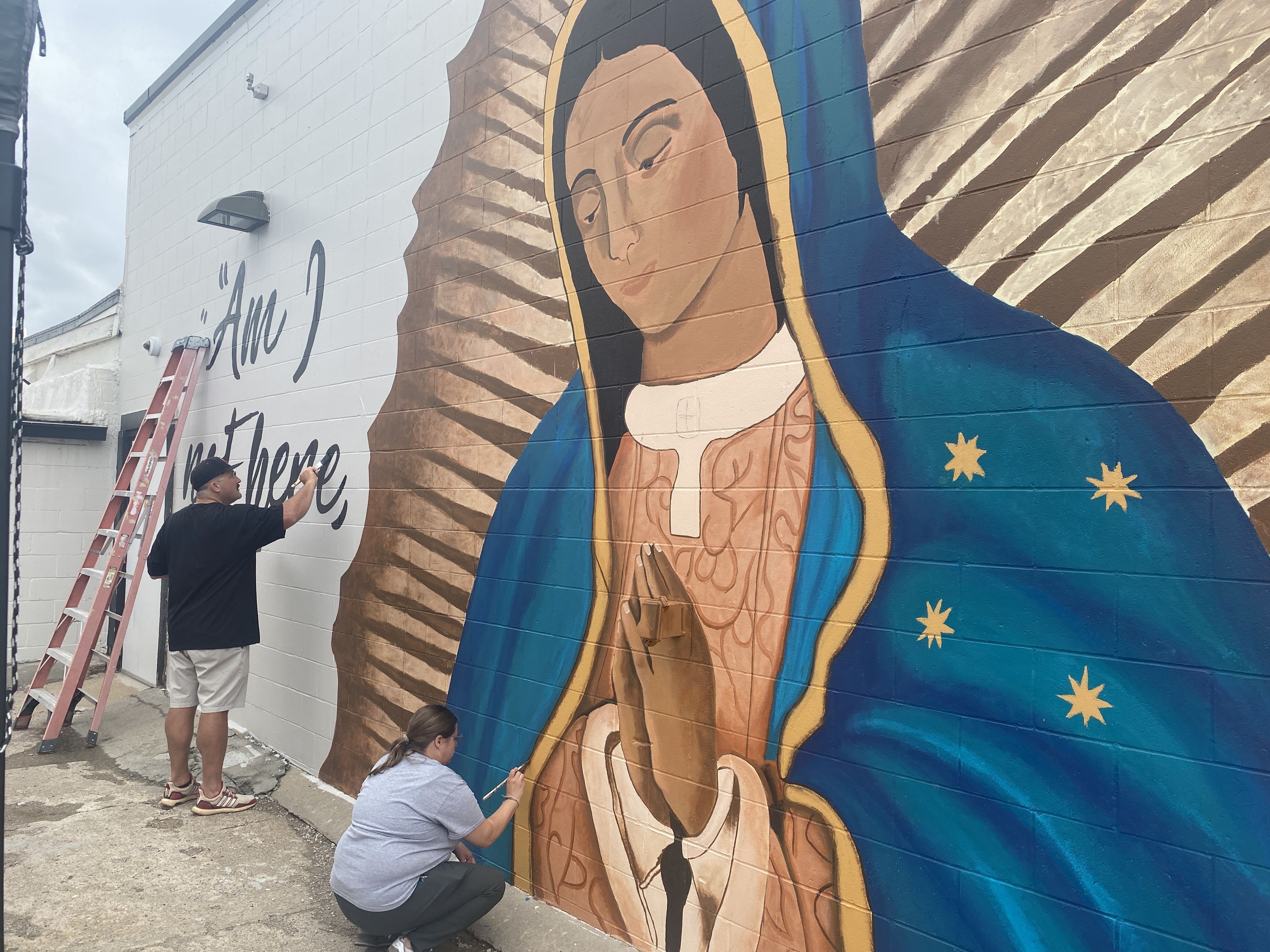 IN THE NEWS: CSS mural in Lincoln depicts Our Lady of Guadalupe