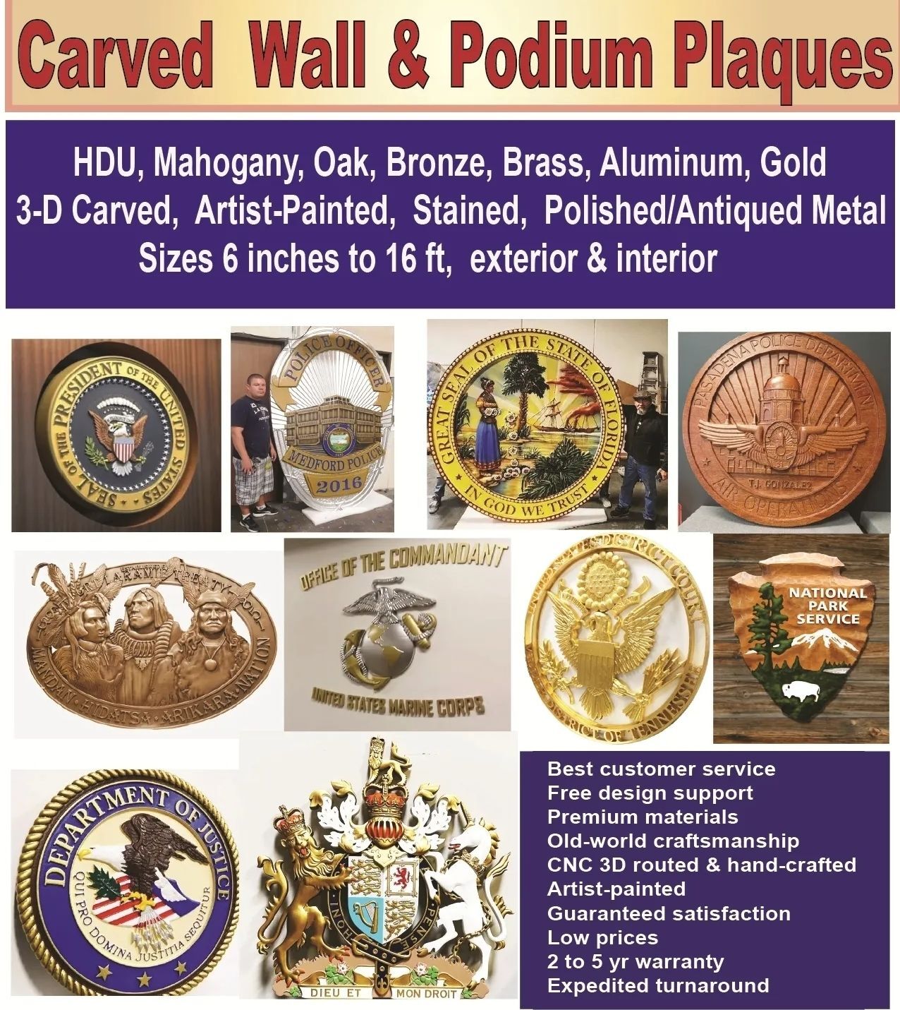 U.S. Armed Forces Department Seals – A set of six vividly detailed emblems representing the Navy, Marine Corps, Army, Space Force, Air Force, and Coast Guard, each with its official insignia and founding date.