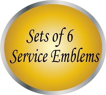 IP -1250 - Set of 6 Service Emblems & Logo Plaques