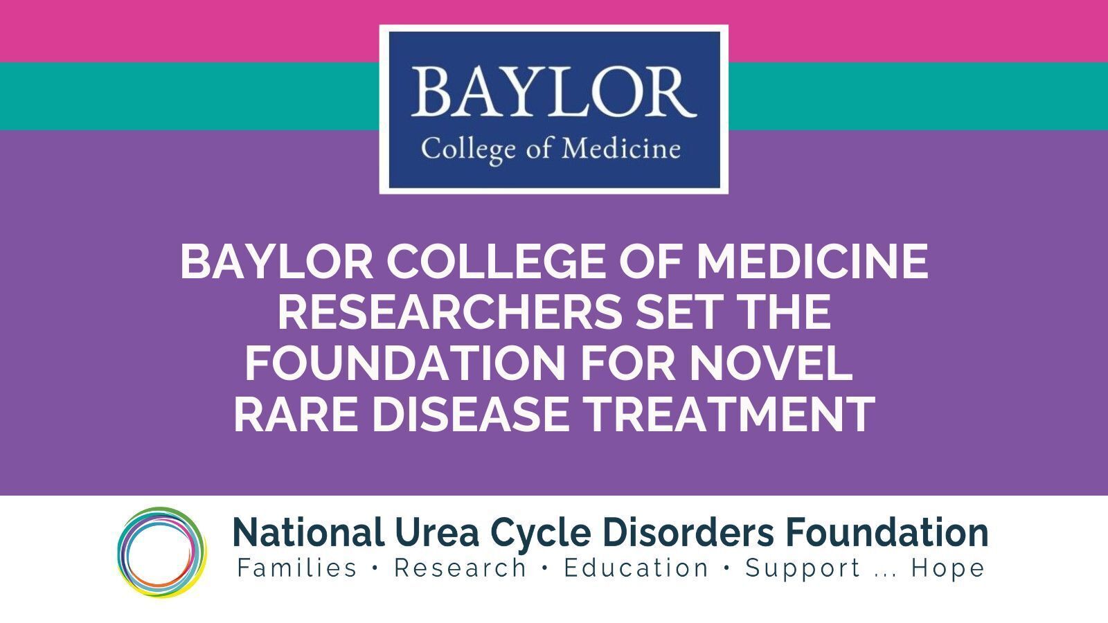 Baylor College of Medicine researchers set the foundation for novel rare disease treatment