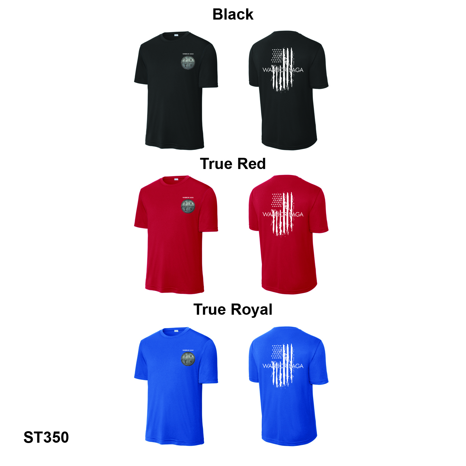 Warrior Saga Flag - Sport-Tek® PosiCharge® Competitor™ Tee