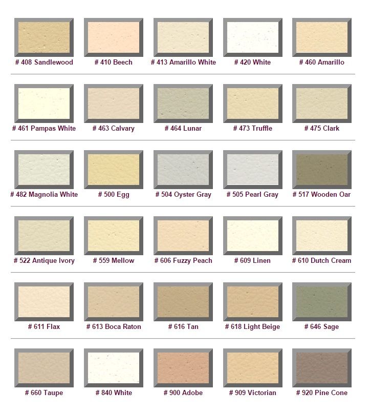 M6940 -  Standard Color Selections for Exterior of  EPS Monument Signs (Group 2)