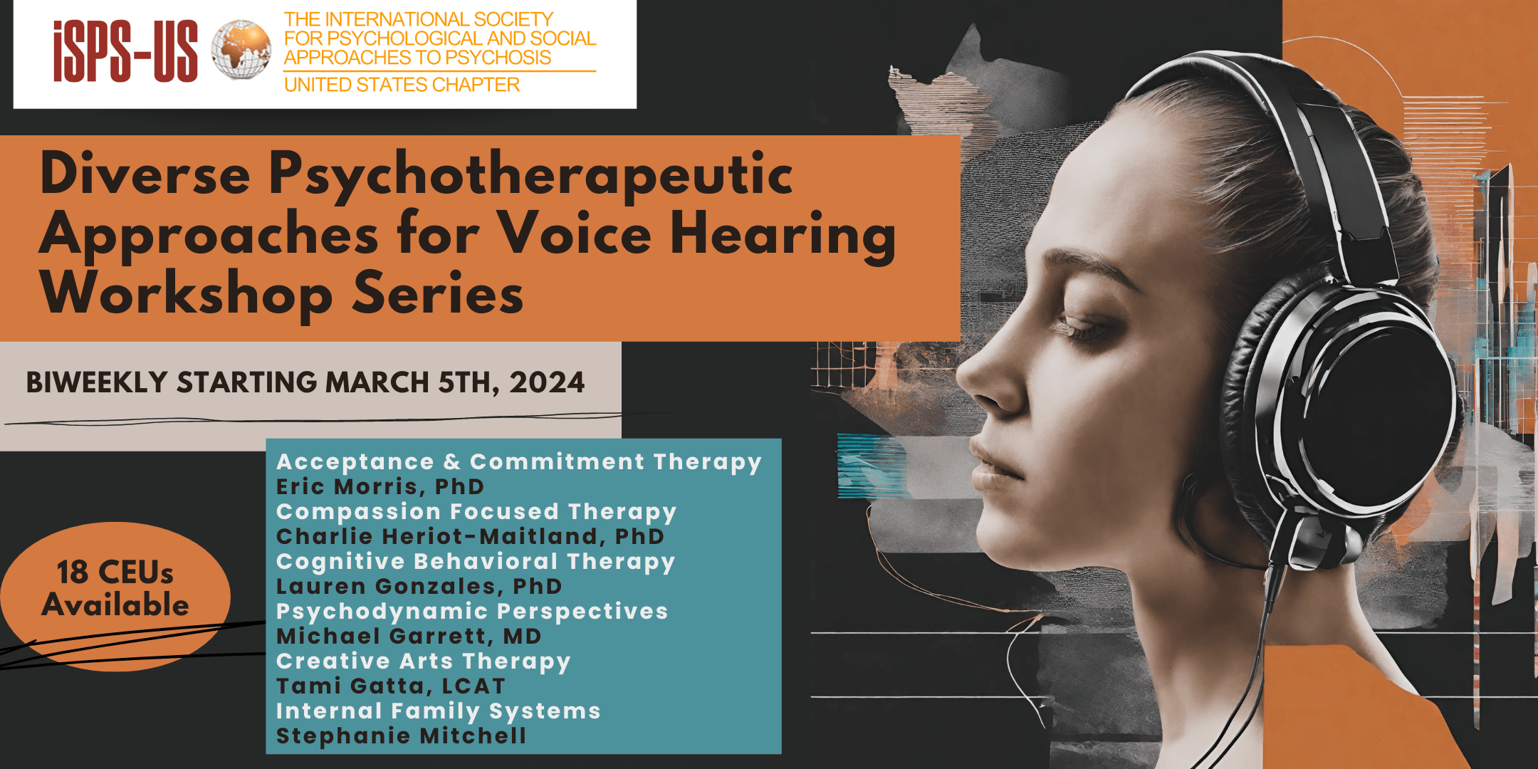 3/5/24 - 5/28/24 | Diverse Psychotherapeutic Approaches for Voice Hearing