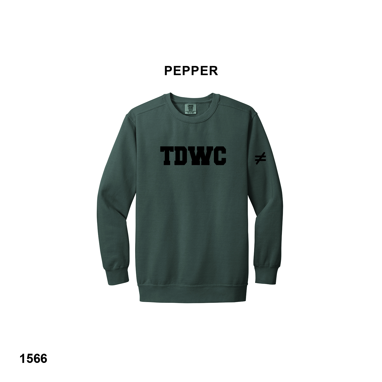 TDWC/NOT EQUAL LOGOS - Comfort Colors® Ring Spun Crewneck Sweatshirt