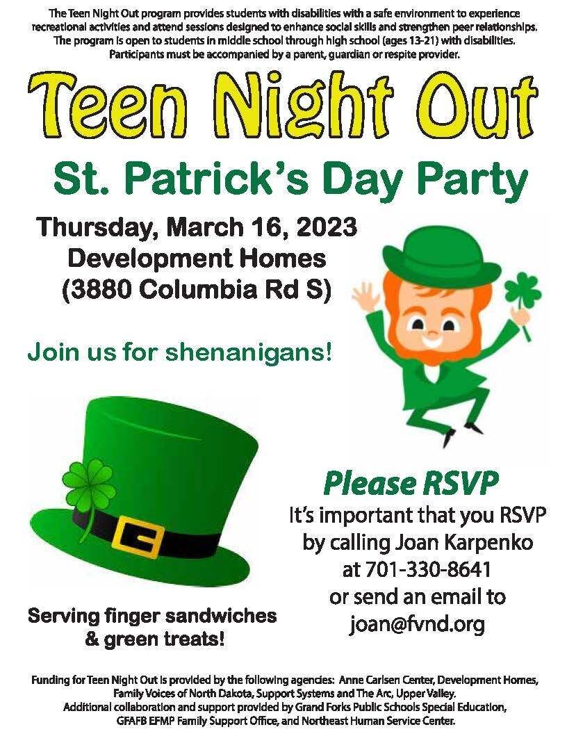 St. Patrick's Day Party. Join us for shenanigans!