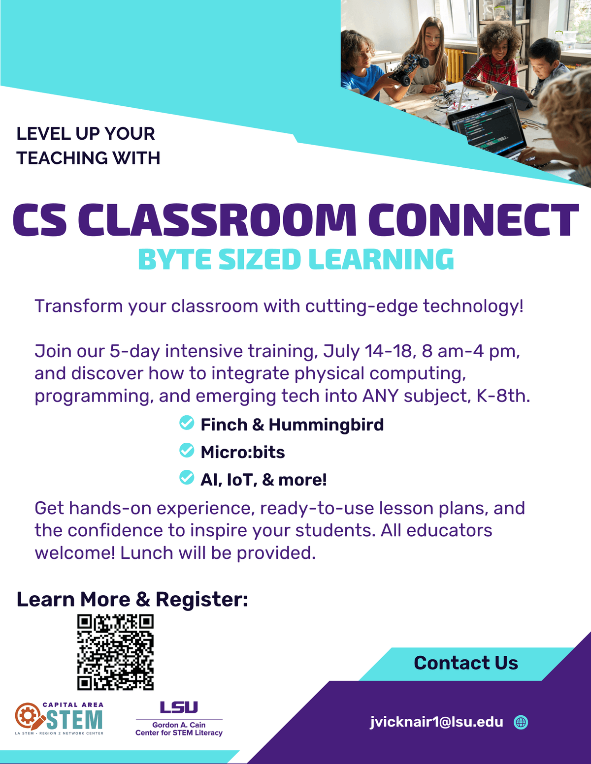CS Classroom Connect : Programs : Capital Area STEM Network Center