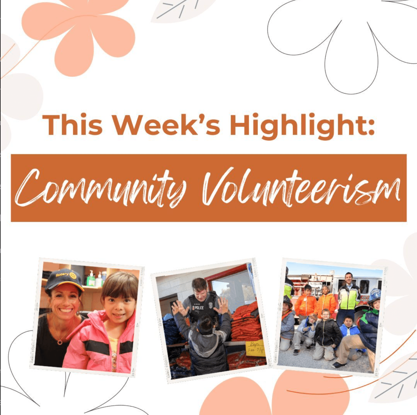 Hilighting Community Volunteers