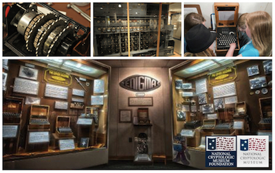 National Cryptologic Museum collage of cryptologic machines