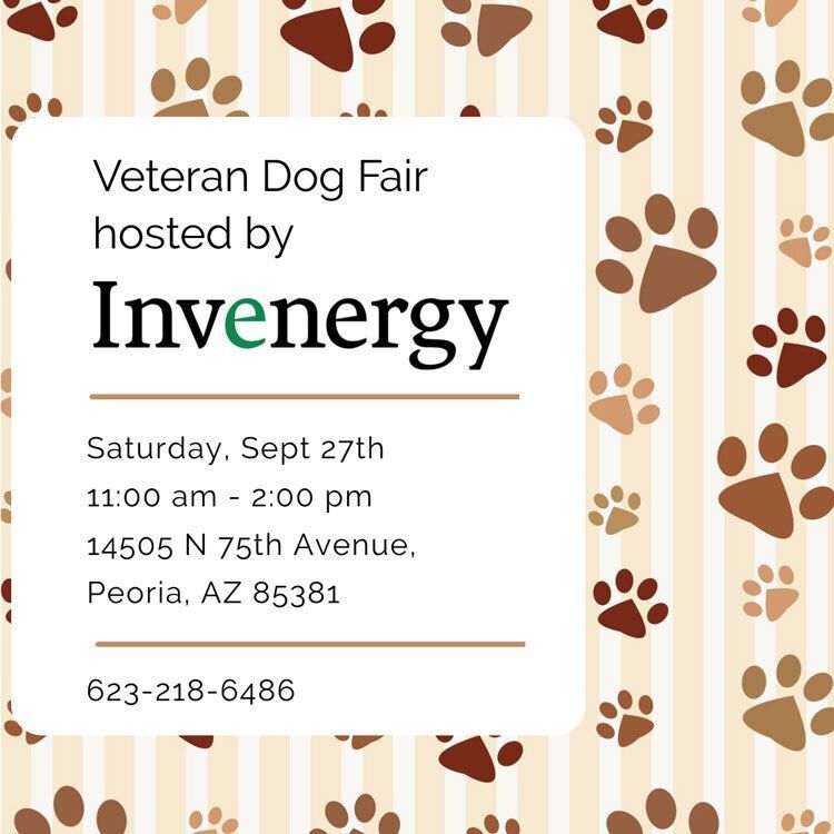 Veteran Dog Fair sponsored by Invenergy