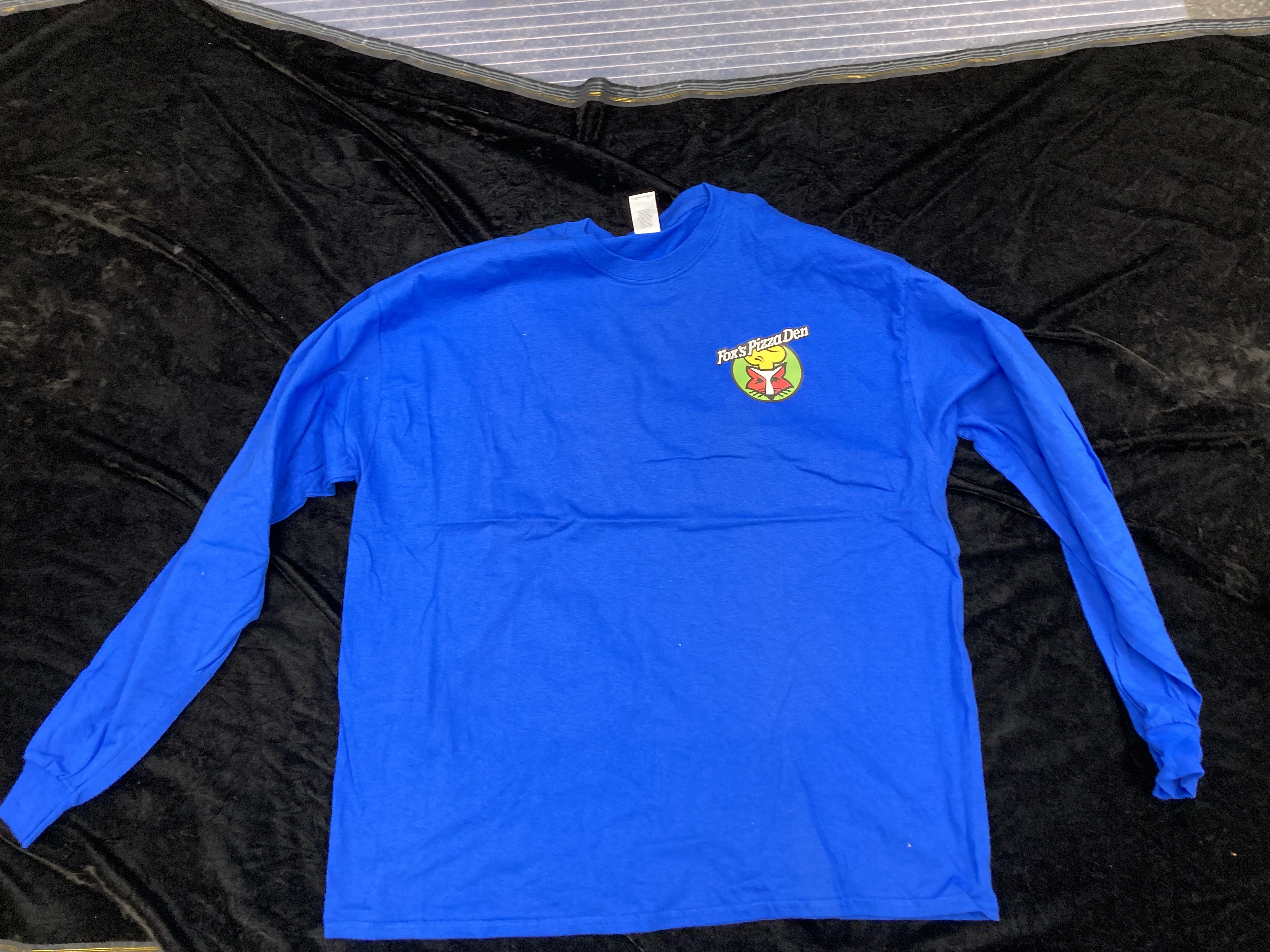 SALE Fox's Logo - YOUTH MEDIUM Royal Blue Long Sleeve