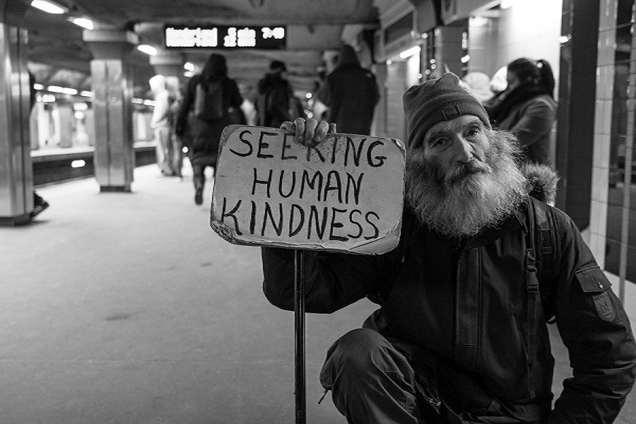 Indigent men desire a super tangible display of kindness too!