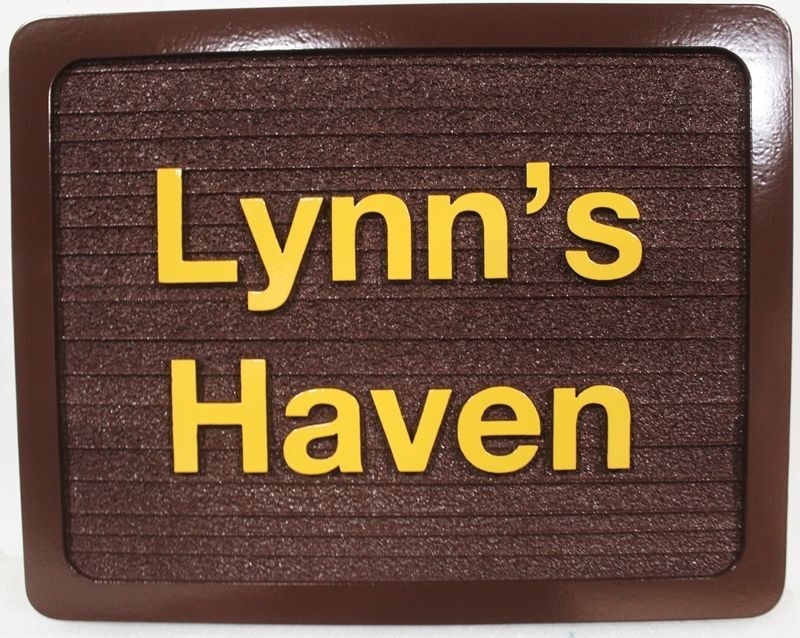 I18826A - Carved and Sandblasted Property Name Sign for "Lynn's Haven"