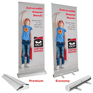 Retractable Banner Stand-33.5x78.75