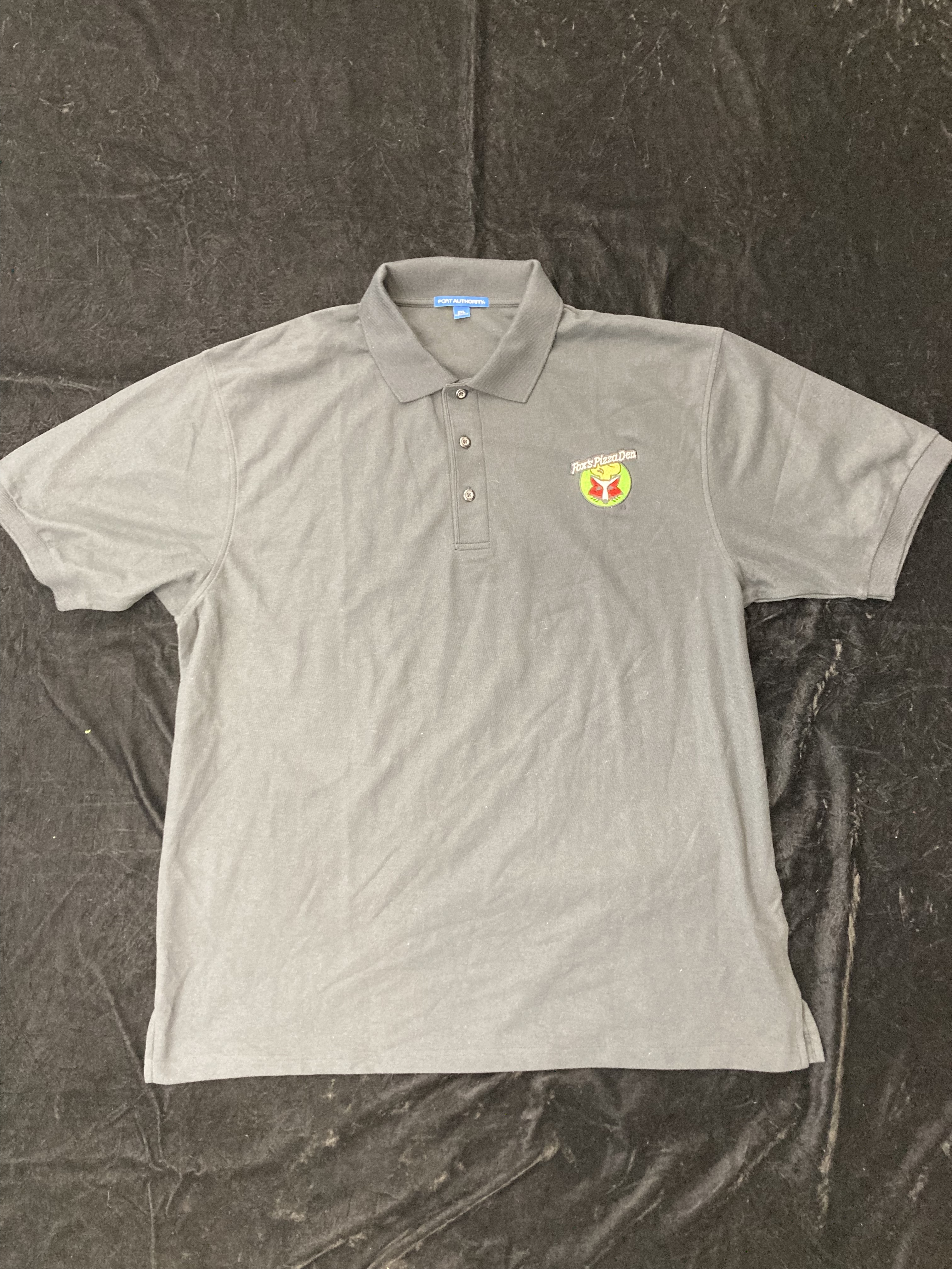 SALE Fox's Logo - 2XL Black Cotton/Poly Polo