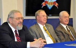 Panel discussion participants at the 60th Anniversary of NSA Exhibit Opening at the National Cryptologic Museum