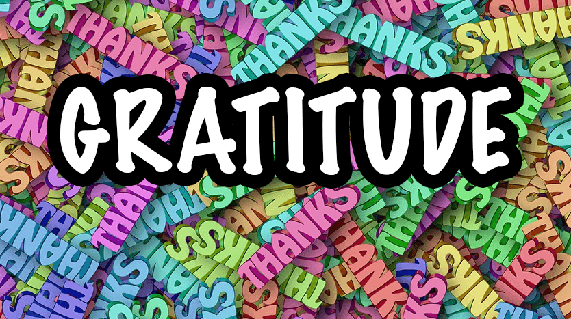 Gratitude with thanks repeating