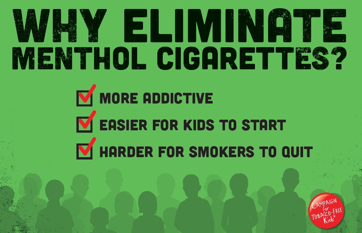 “Eliminate Menthol Cigarettes” 11x17 in poster