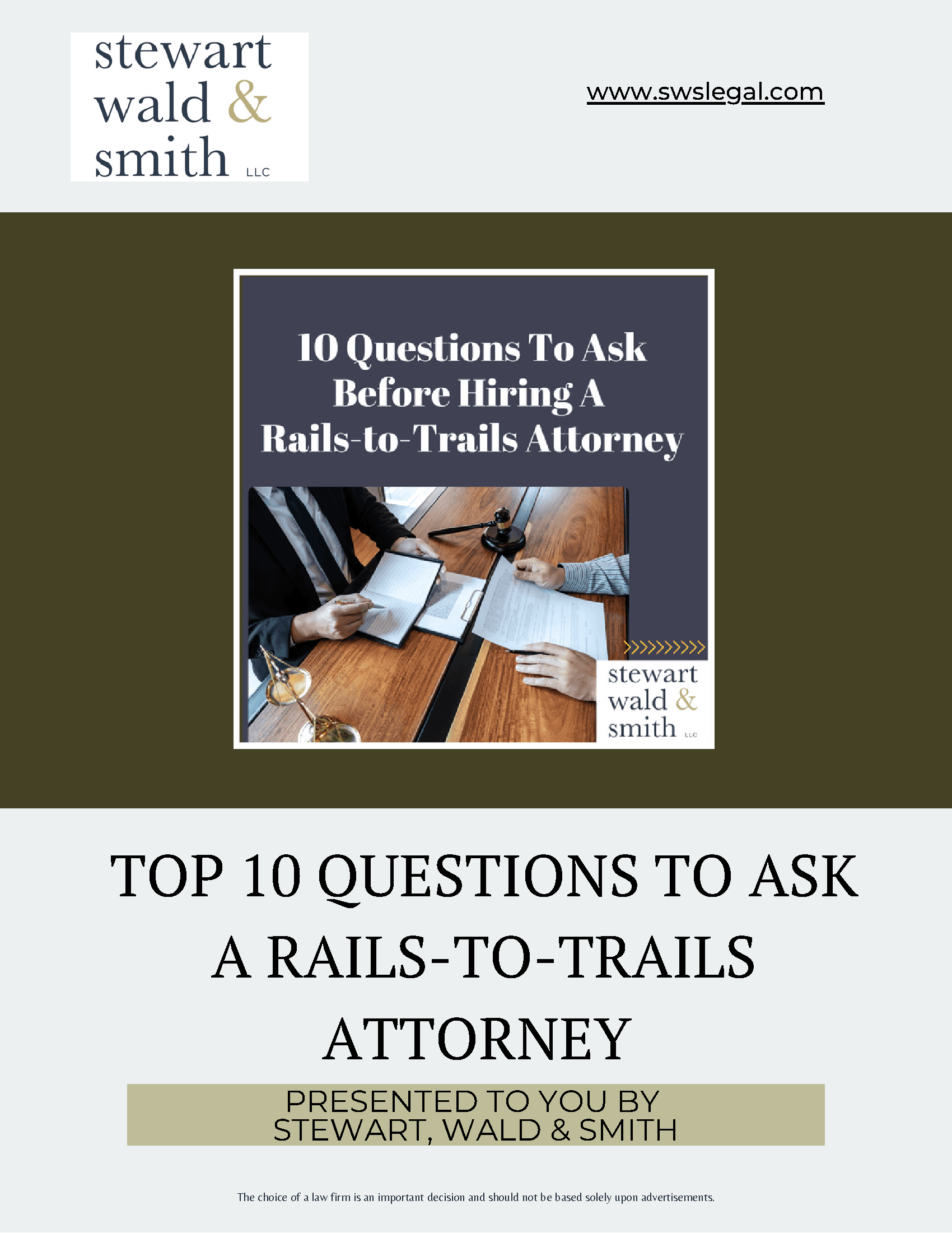 10 Questions to Ask Before Hiring a Rails-to-Trails Attorney
