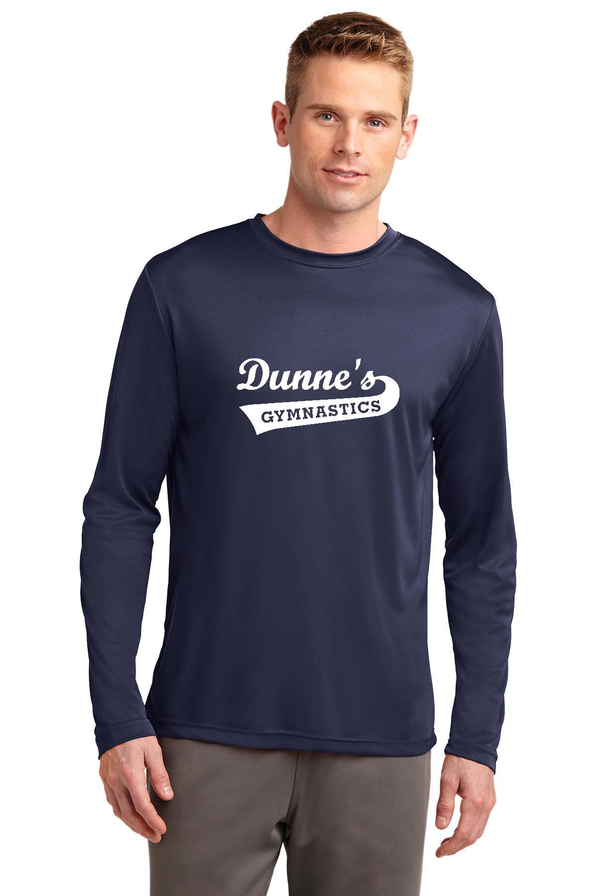 Adult Competitor Long Sleeve Tee with Dunne's Logo