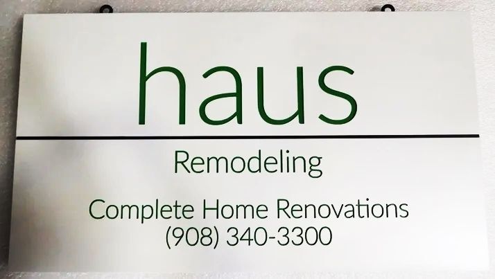 SC38136 - - Carved Engraved  HDU Commercial Sign for  "Haus Remodeling", 2.5-D Artist-Painted