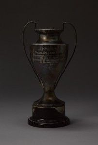 Silver loving cup given to Julian and Julia Harris by African-American citizens of Columbus