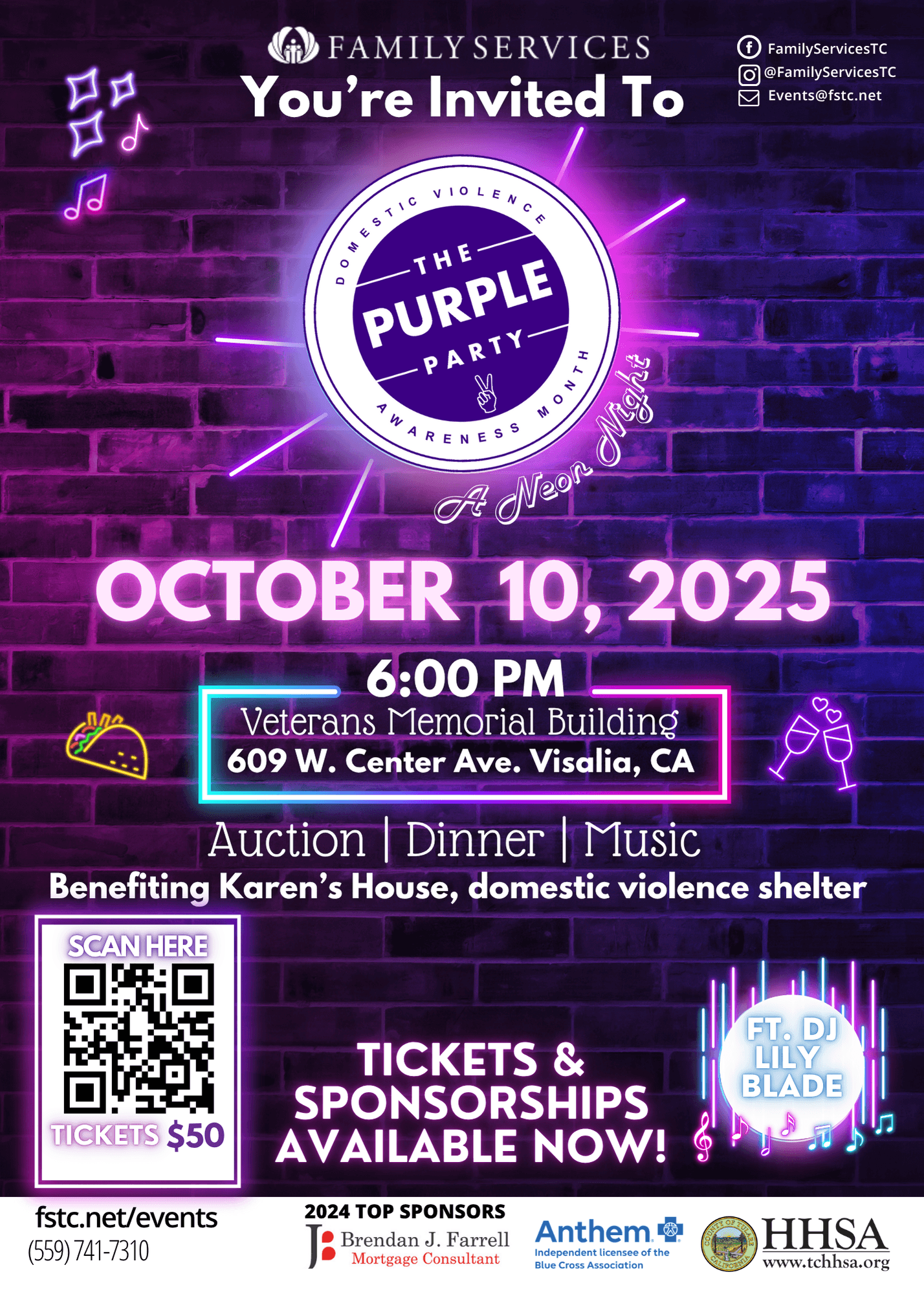 Purple Party Tickets!