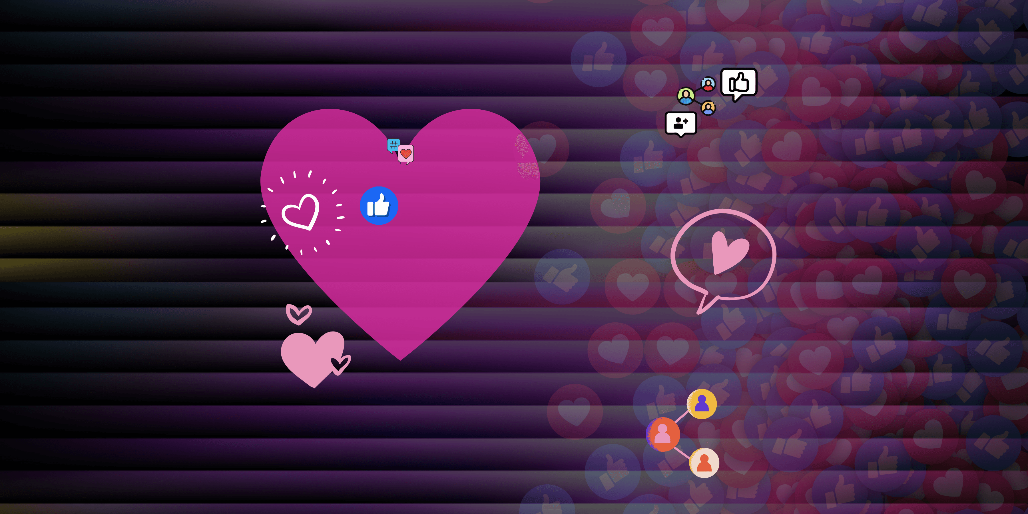 Social media background