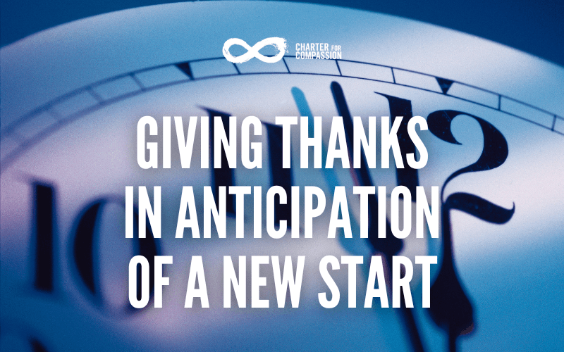 Giving Thanks in Anticipation of a New Start