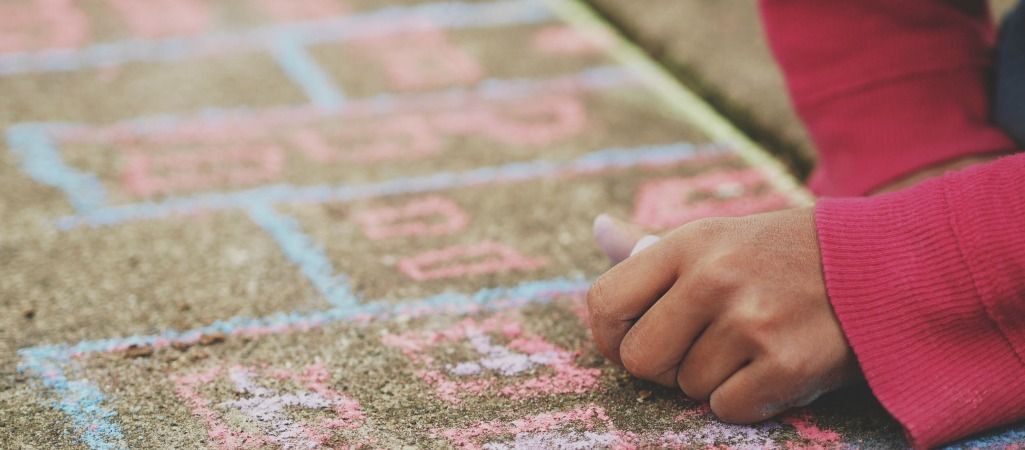 Sidewalk chalk art
