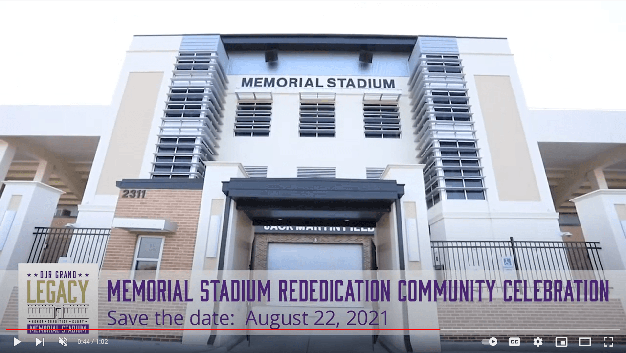 Save the Date | Memorial Stadium Rededication Community Celebration - Jack Martin Field