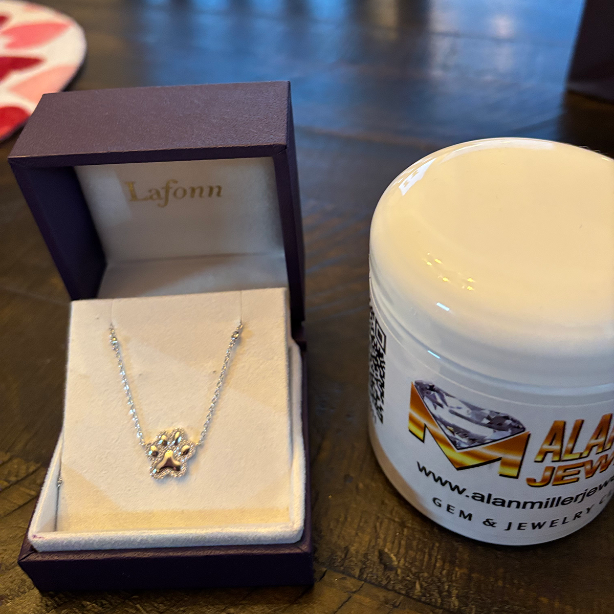 Lafonn Simulated Diamond Necklace with Jewelry Cleaner