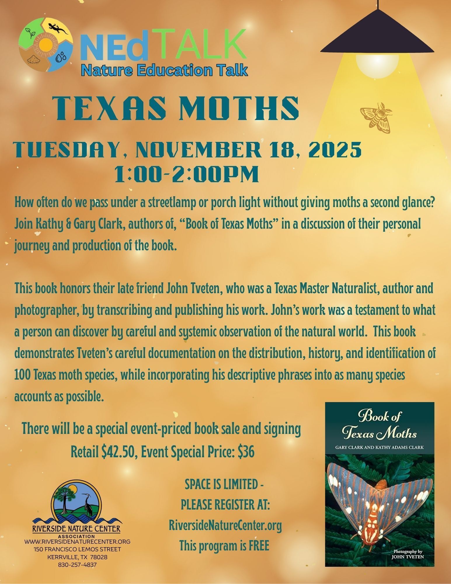 Kerrville Texas, Riverside Nature Center, NEd Talk, Constance Weaver, artisan, naturalists, native plant fibers, texas, dyes