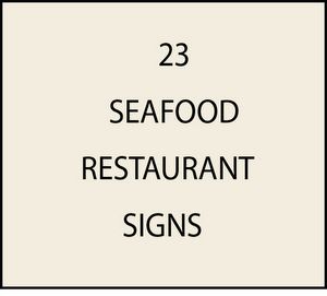 Seafood Restaurant Signs