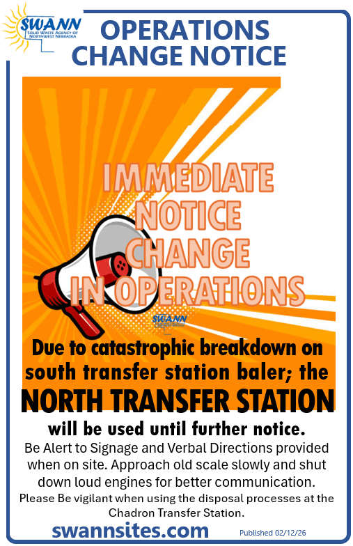 IMMEDIATE CHANGE IN OPERATIONS