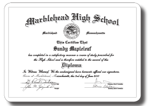 Miniature Diplomas/Certificates