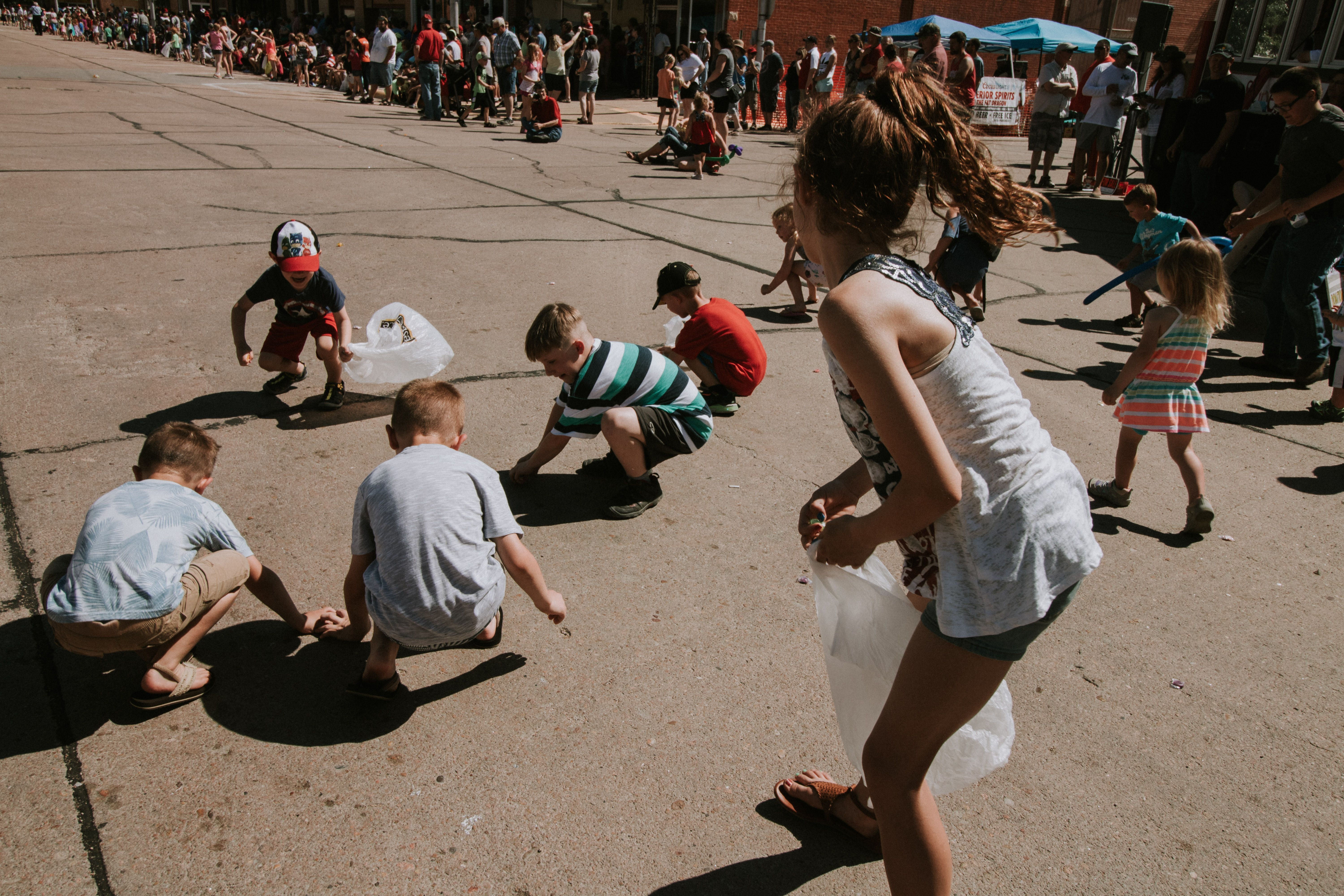 Running shoes on steps