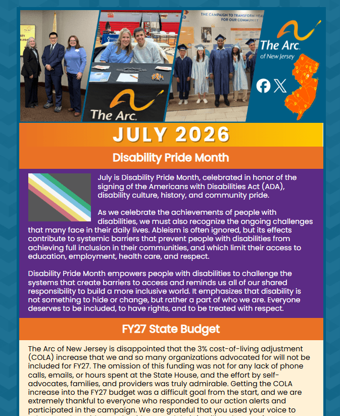 July 2026 E-Newsletter