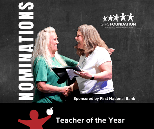 Nominations being accepted for Teacher of the Year, Staff Member of the Year, and Administrator of the Year
